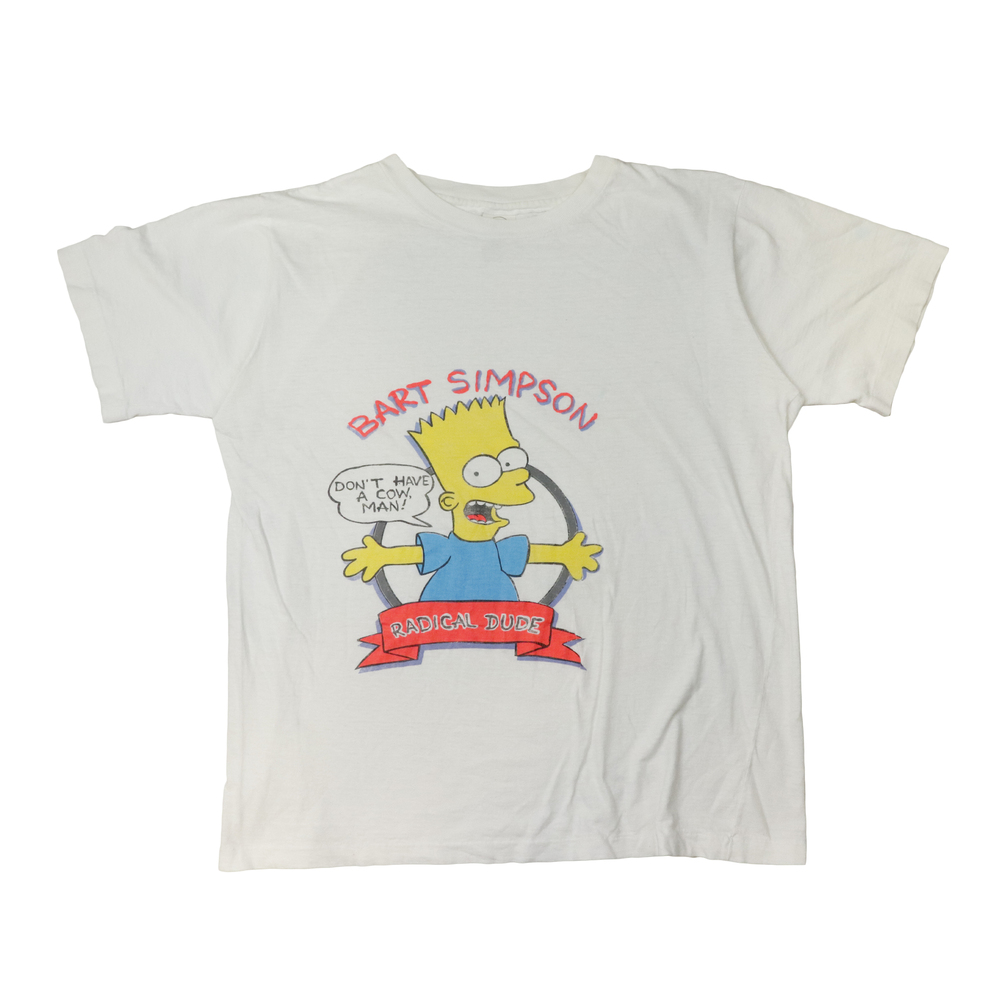 Vintage Bart Simpson Radical Dude Graphic T-Shirt Size L